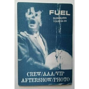 Fuel Backstage Music Pass Original 1999 Alternative Rock Sunburn Tour Blue